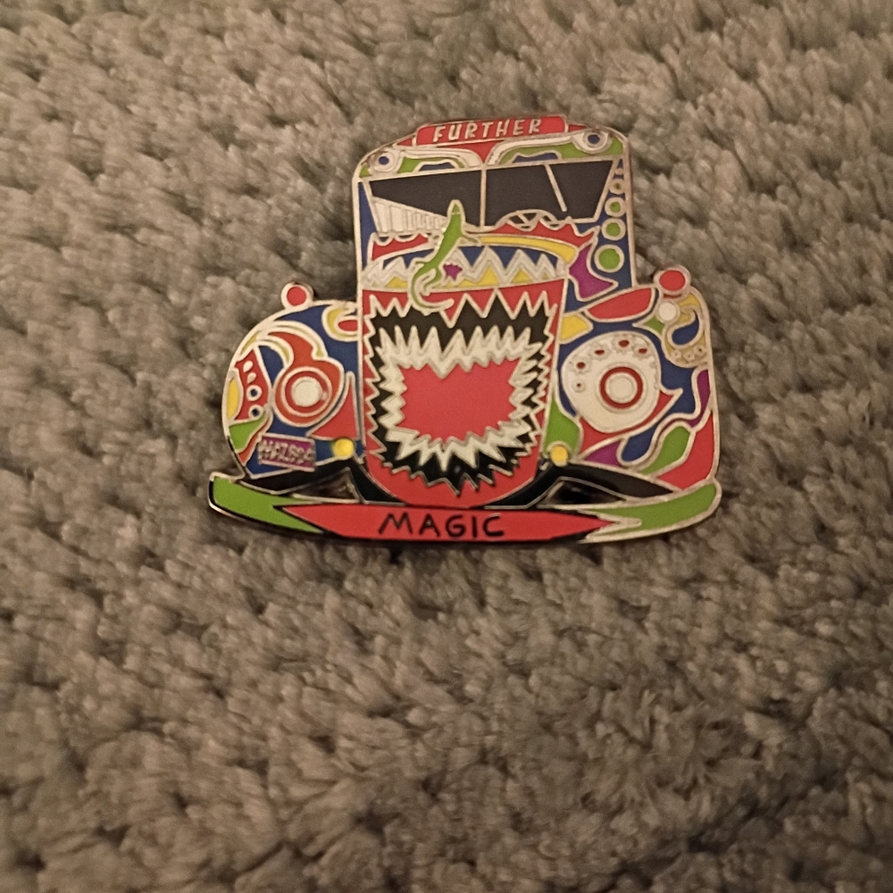 Colorful Artistic Lapel Pin Furthur BUS